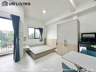 Studio Ban công Full nội thất ngay Đại học Tài chính Marketing, FPT