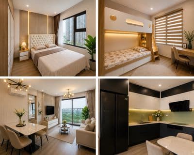 Giá sập hầm | 2pn the sun avenue | full nội thất | chỉ từ 15 triệu