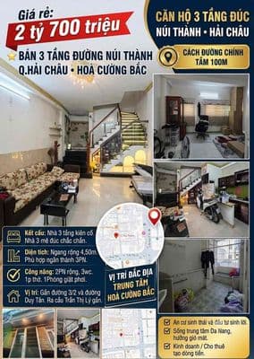 nhà 3 tầng đúc đường núi thành giá rẻ