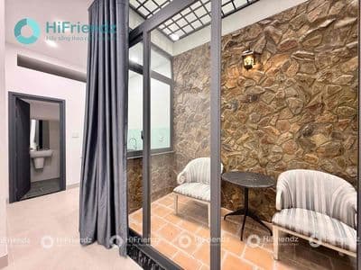 Cho thuê nhà mới 100% ban công sau- full nt- khu vực lê văn sỹ-35m2