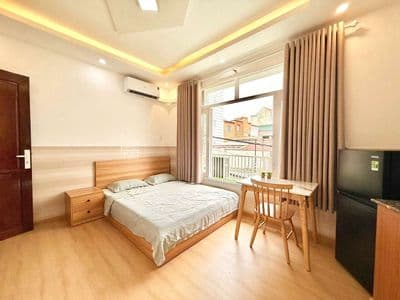 Căn hộ STUDIO_BANCONG_35m2 Full Nội Thất Ban Cong siêu thoáng