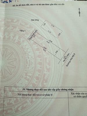 Bán căn nhà mặt tiền vừa ở vừa kinh doanh - đường Hoà Mỹ 8