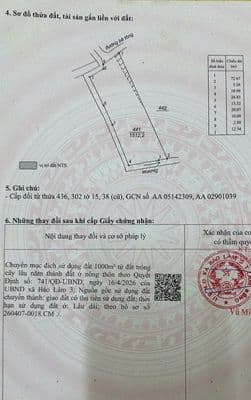 Bán lô đất 1.000m² thổ cư ven tp. bảo lộc, x. bảo lâm 3, t. lâm đồng