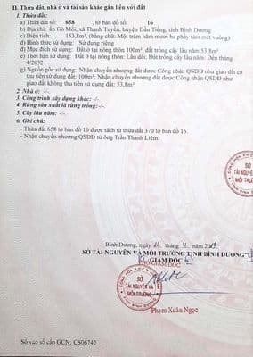 Cần Bán Đất Thanh Tuyền Dầu Tiếng Bình Dương Nay Là Tây Nam TPHCM mới