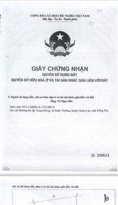 Cần bán nhà + đất hẻm gần khu du lịch núi Chứa Chan Gia Lào