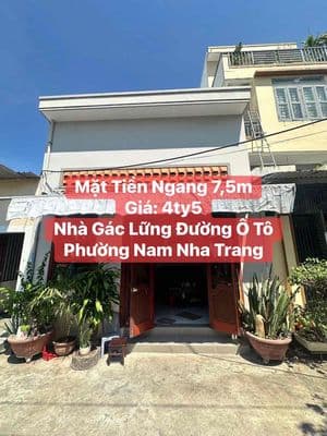 Nhà Cấp 4 Mặt Tiền Ngang 7,5m, Có 3 Phòng Trọ Cho Thuê, Giá 4ty3