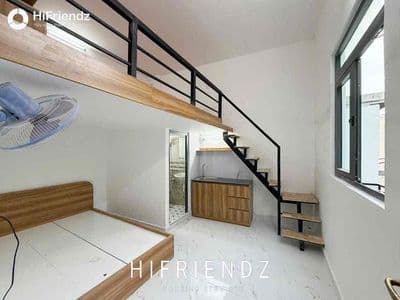 Phòng mới 2 không gian ngủ ban công full nội thất thang máy