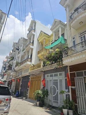 Bán nhà, đường nhựa 8m, (4x15), trệt, 2 lầu, 4 PN, Tân Thới Hiệp, Q12