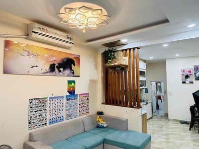 Nhà tl14 trệt lầu 3pn 2wc ( sẵn nội thất ) đường xe hơi