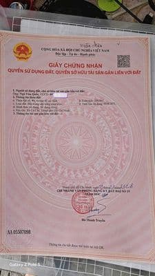 Bán nhanh lô đất mt đường 65, xã tân phú trung, 208m2, shr, 850tr