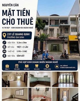 Cho Thuê Nhà : Lê Quang Định, Phường 11, Quận Bình Thạnh.