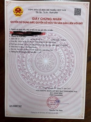 Chính chủ cần bán lô đất đẹp thị trấn gia ray – xuân lộc, đồng nai