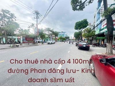 Cho thuê nhà cấp 4 đường 30m phan đăng lưu- kinh doanh sầm uất