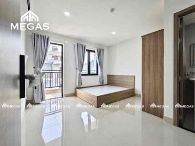 Cho thuê căn studio mini ngay nhà ga t3, ban công thoáng, nhà mới đẹp