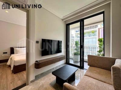 Cho thuê chdv 1 phòng ngủ, ban công thoáng ra cầu sg chỉ 5p