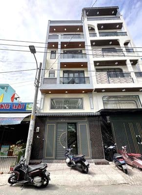 Nhà 5 tầng 5,5x12 hẻm 1 sẹc 8m BÌNH TRỊ ĐÔNG
