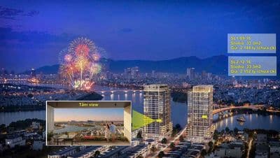 2.7x tỷ căn 2PN S-Light bên Sông Hàn, giá Full, tầng cao view thoáng