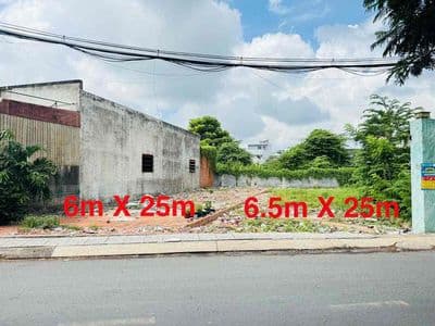 Diện tích 12.5m x 2 sổ riêng thổ cư ấp 4 xã bà điểm