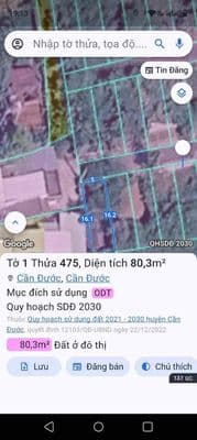 Còn lô đất rẻ Thị Trấn Cần Đước, Long An cũ cách tỉnh lộ 826 50m