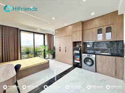 Căn hộ studio full nội thất - ban công view đẹp, siêu thoáng