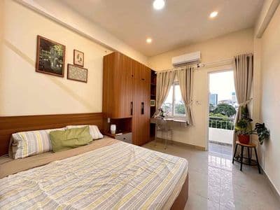 Căn hộ cao cấp - full nội thất - 1pn - studio - ban công thoáng mát