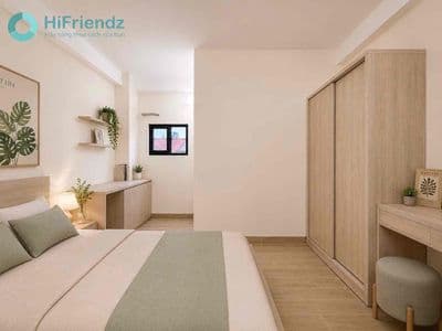 Studio full nội thất cửa sổ trời ngay trần kế xương