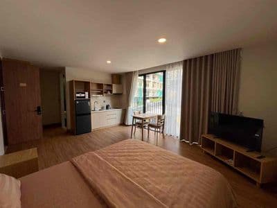 Trống căn studio ban công full nội thất cách lotte 10-15phut