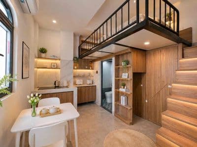 Căn hộ mới Q7 full nội thất gác lửng y hình