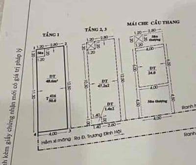 Bán Nhà Trương Đình Hội Q8 sát Võ Văn Kiệt. 50m2 Ngan4m - 4 Tầng - 4PN