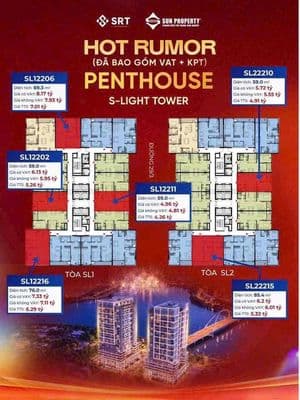 Penthouse giá 4 tỷ - penthouse căn hộ mặt sông hàn view pháo hoa