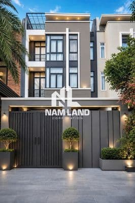 Nhà Mới Cho Thuê 180m2 Trệt 3 Lầu 5P Thang Máy KDC Yên Tĩnh Giá 35TR