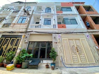 Nhà mới xây tâm huyết hxh an dương vương, 4.1x12m trệt 2 lầu st