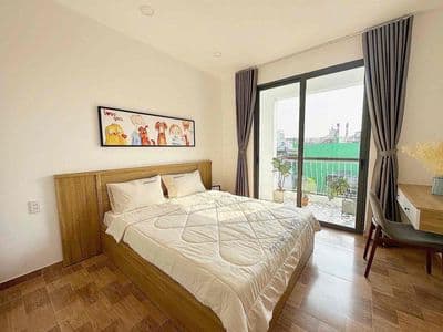 Căn hộ 2pn bancol thoáng gần học viện cán bộ, 2 phòng thoáng