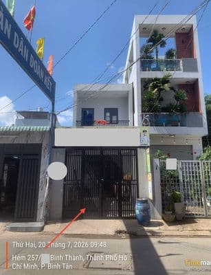 Bán nhà hẻm 257 Bình Thành, phường Bình Tân, TP.HCM