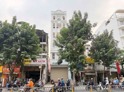 Tòa nhà mặt tiền lý thái tổ quận 10, hầm 7 tầng nổi, ngang 6 nở hậu