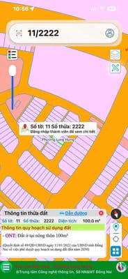 Bán đất An Hoà 1 sẹt Ngô Quyền đất 2 mặt thoáng đường xe tải 1 tỷ 2 lo