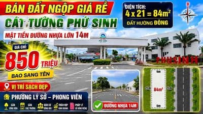 Hàng Ngộp Giá Rẻ Cát Tường Phú Sinh DT : 4x21=84m2 Shr Giá : 850Tr Ạ