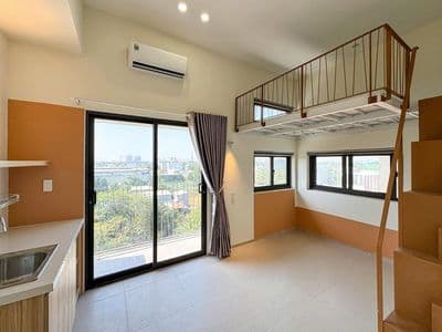 Phòng cho thuê gác cao - ban công - ngay đh huflit_ngã tư an sương