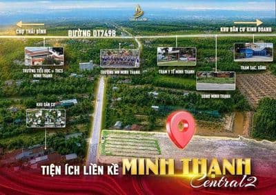 Bán cặp liền kề giá 1.1tỷ, có bán lẻ đất Minh Thạnh - Dầu Tiếng