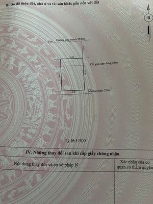 Bán Lô đất 210m2 Đường Tạ Hiện 19m5