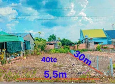 Bán 5,5x30 40tc sau chợ Bàu lâm
