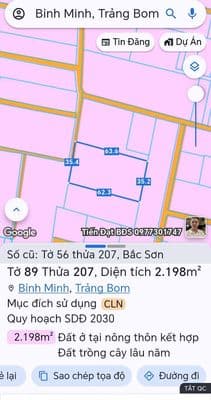 Bán đất 100m² (5×20) gần chợ Phú Sơn, Bắc Sơn, giá tốt