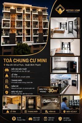 Chung cư mini - full nội thất - giá sinh viên - chỉ từ 6.5