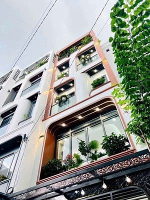Cho Thuê Nhà 1/ Quang Trung phường 8;(4.2mx12m)4 tầng 5pn7wc Giá 15tr