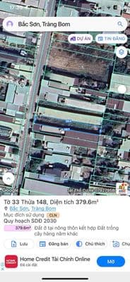 Đất Mặt Tiền Kinh Doanh- Bắc Sơn- Trảng Bom- Đồng Nai