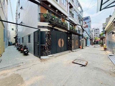 nhà xây 4 tầng hẻm ô tô bùi quang là