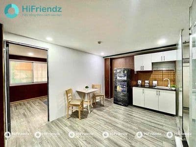 Chdv 1 phòng ngủ full nt - ngay khu k300 - hoàng hoa thám
