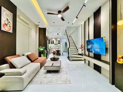 Nhà đẹp xây mới gần học viện cán bộ 60m2_ 3 tầng_ko có nhiều ở Bình Th