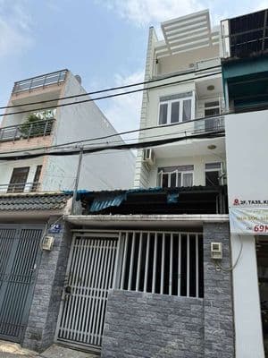 Cho thuê nhà mặt tiền đường lớn. 1 trệt 3 lầu, dt 4×25 có 4pn,3wc