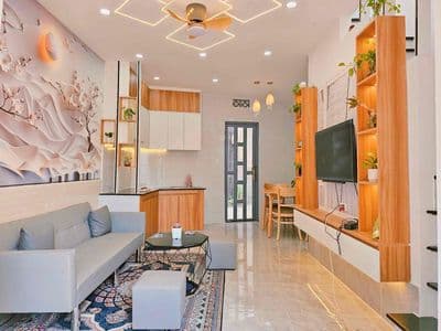 Nhà hẻm xe hơi 2pn2wc cách 3 phút ra e mart 2 gò vấp và tuyến metro